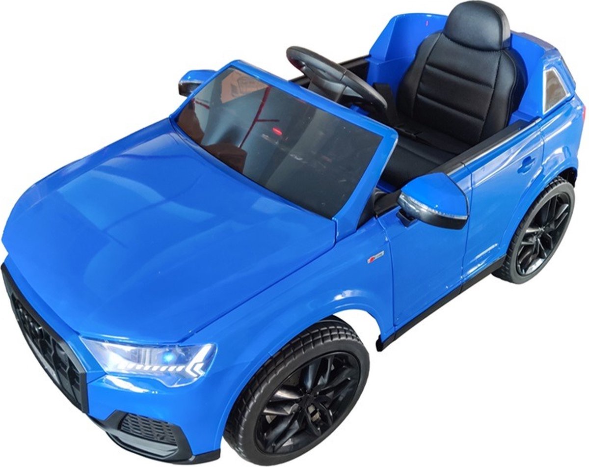 Audi Q7 Kinderauto Blauw | 12V